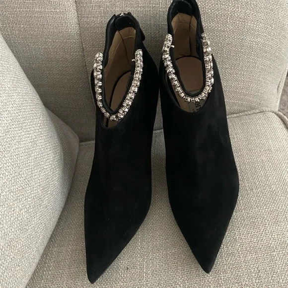 Jimmy choo blaize black suede booties